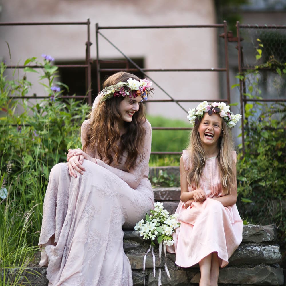 Bride & Flower Girl