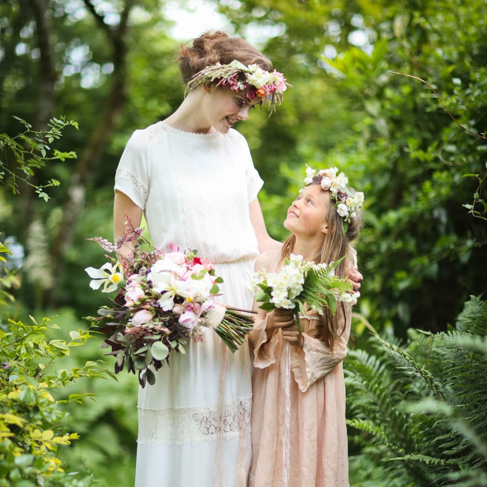Bride in Minna Wedding Dress