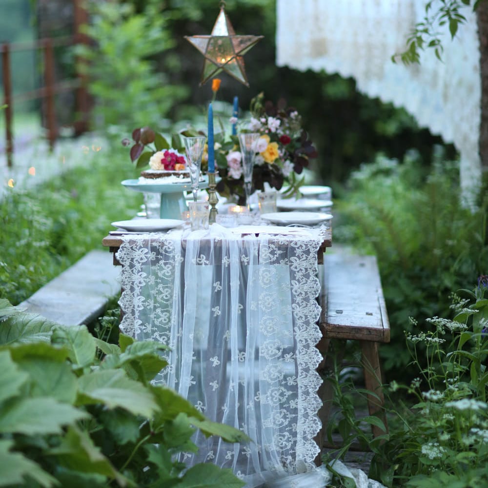 Magical Outdoor Dining at Hayne Devon Boutique Wedding Venue