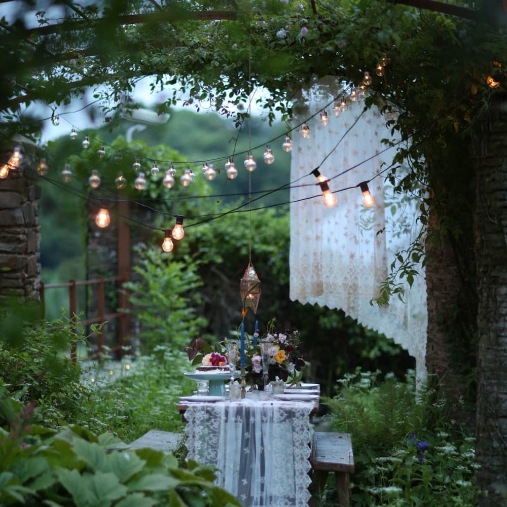 Magical Outdoor Dining at Hayne Devon Boutique Wedding Venue