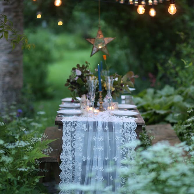 Magical Outdoor Dining at Hayne Devon Boutique Wedding Venue
