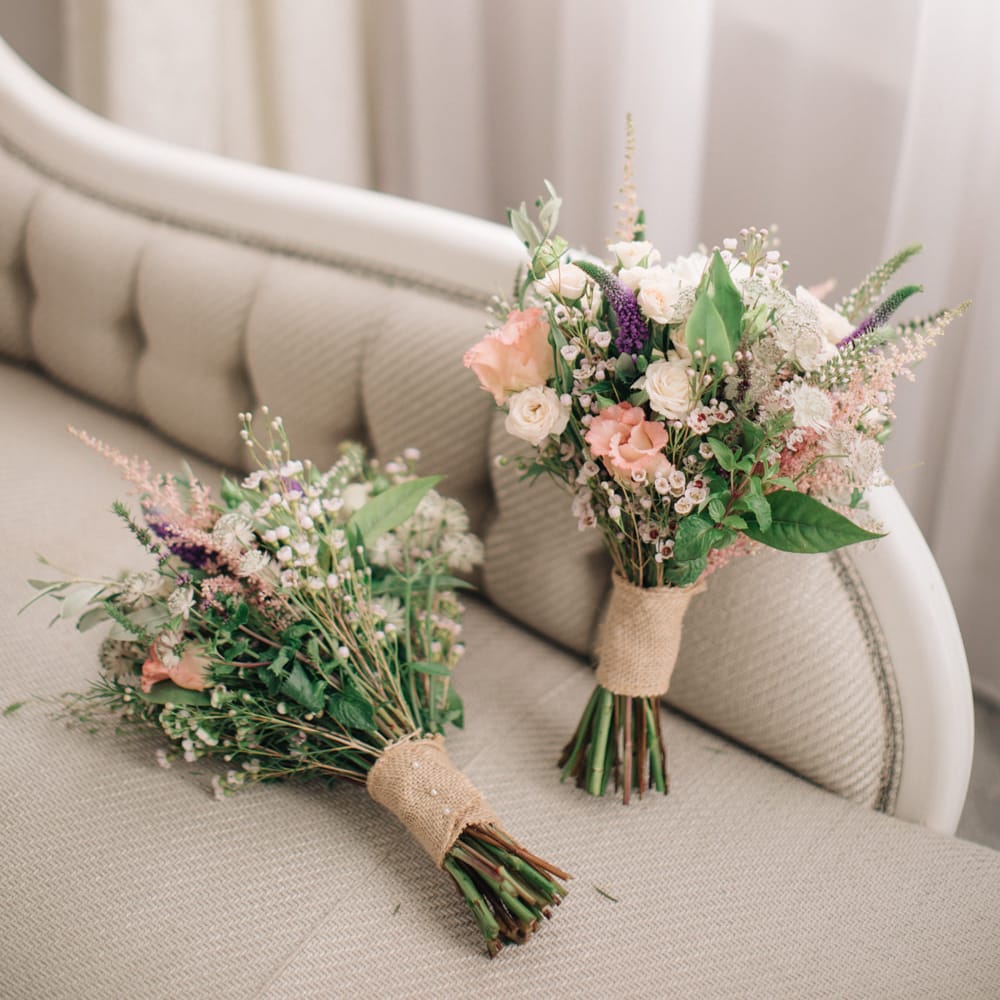 Romantic Bridal Bouquets by Ruby & Grace Florist | Elegant, Pastel Wedding at Hedsor House, Buckinghamshire | M & J Photography | Shoot It Yourself Films