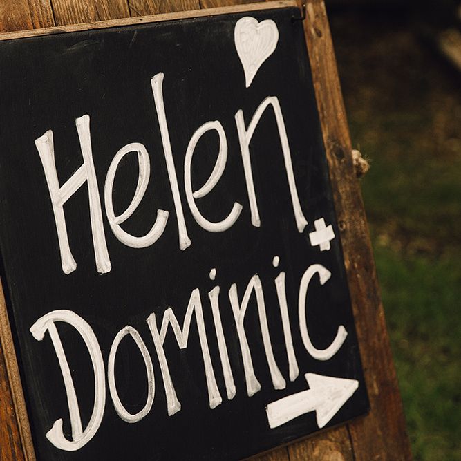 Chalkboard Wedding Sign