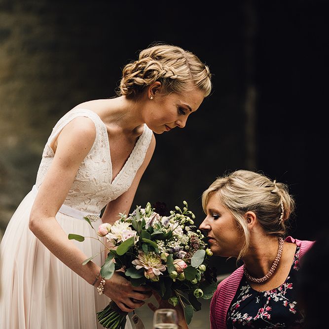 Bride in Catherine Deane Tamsin Wedding Dress