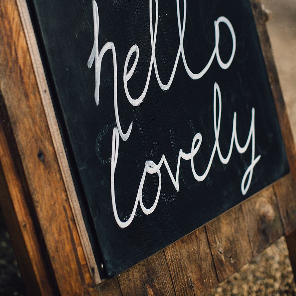 Blackboard Wedding Sign