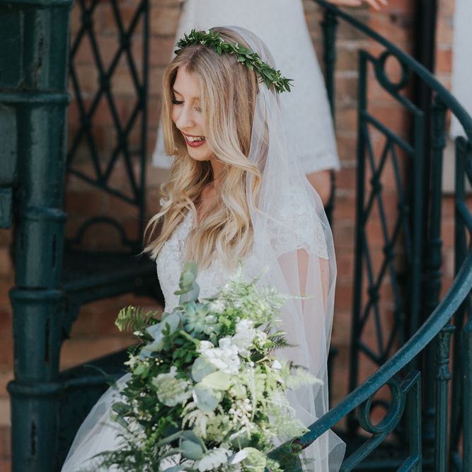 Bride in 'Cambria' Watters Wtoo Bridal Gown | Classic Wedding at Yeldersley Hall in Derbyshire | Luis Calow Photography