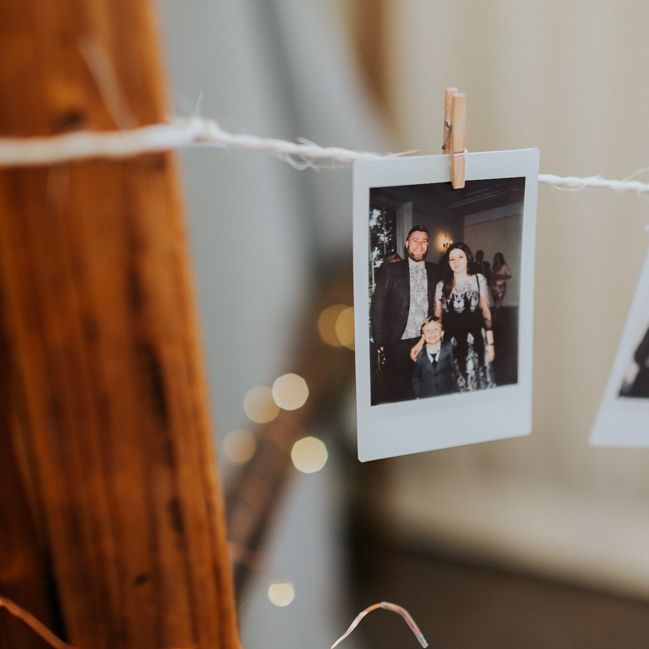Polaroid Picture Wedding Decor | Classic Wedding at Yeldersley Hall in Derbyshire | Luis Calow Photography