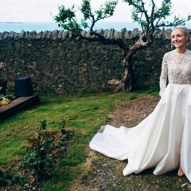 Bride in Emma Beaumont Wedding Dress