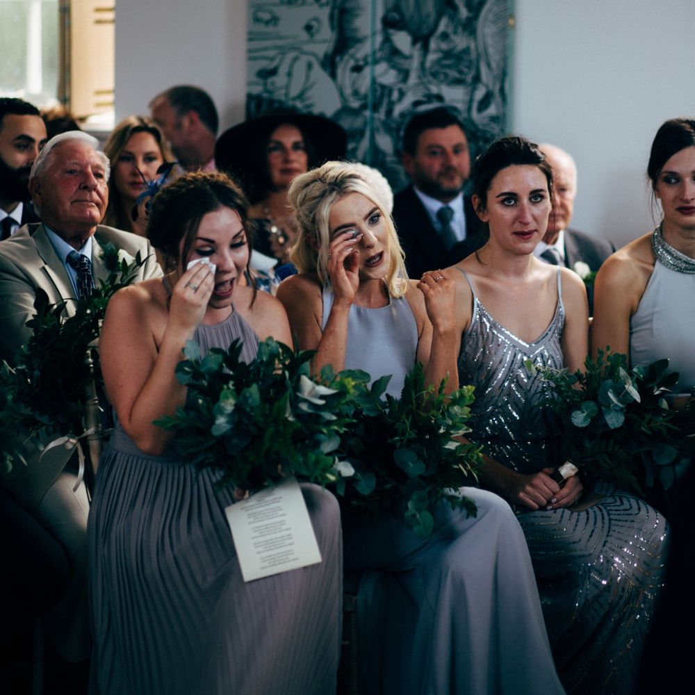 Emotional Bridesmaids | Wedding Ceremony