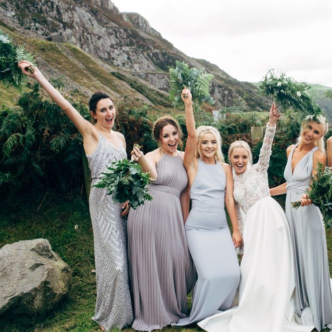Mis Match Grey Bridesmaid Dresses
