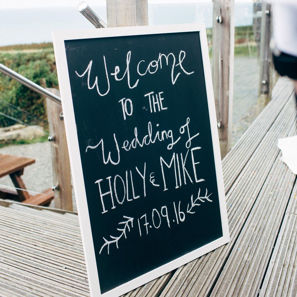 Chalkboard Wedding Sign