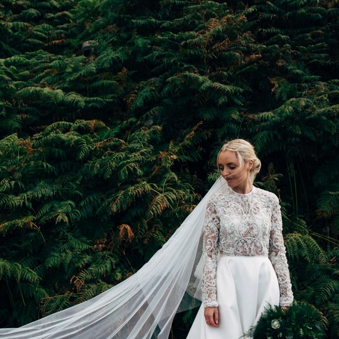 Bride in Emma Beaumont Wedding Dress