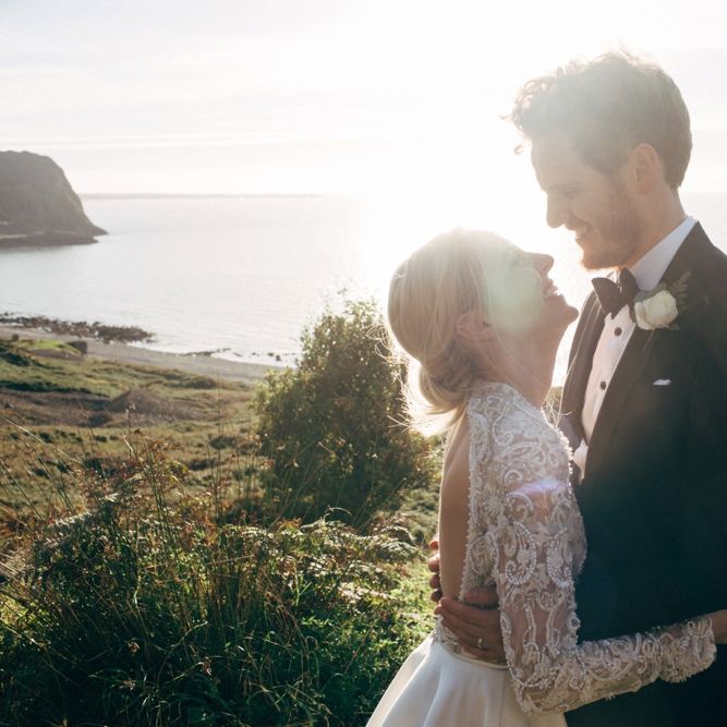 Bride & Groom Sunset Portrait