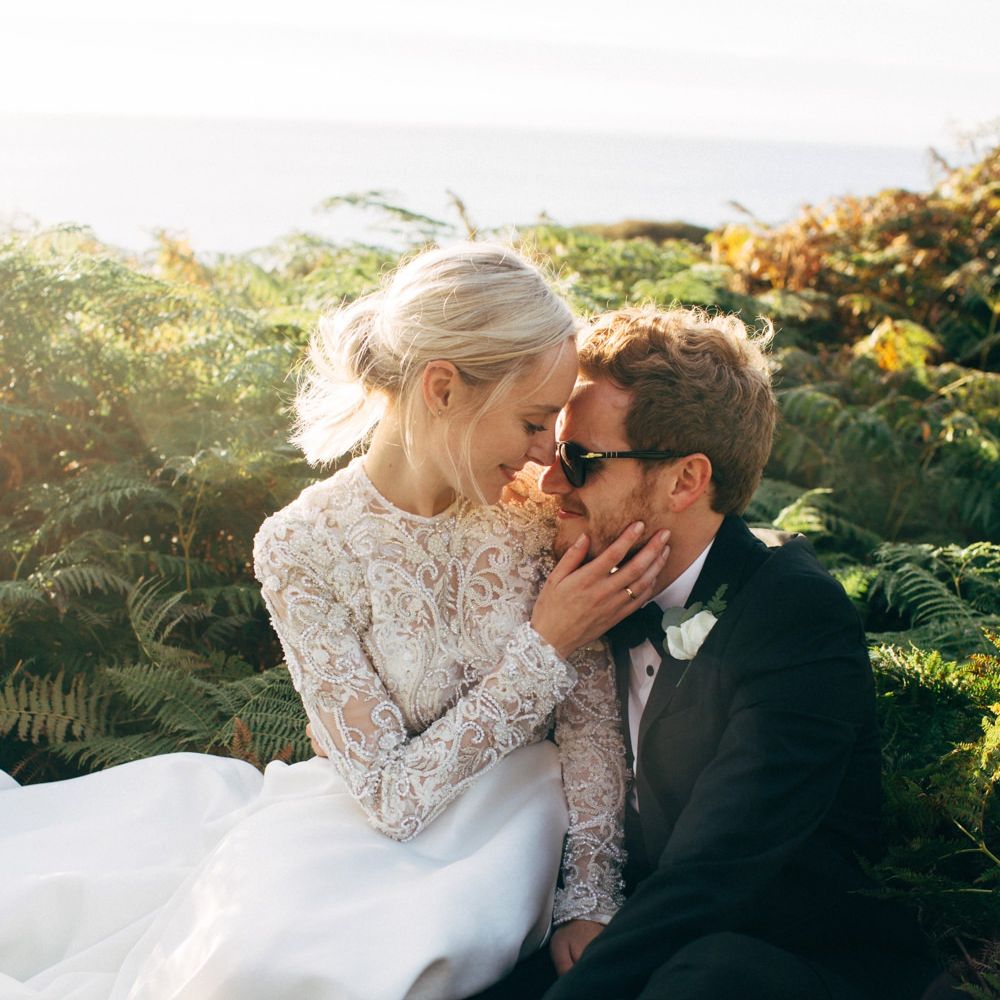 Bride & Groom Sunset Portrait
