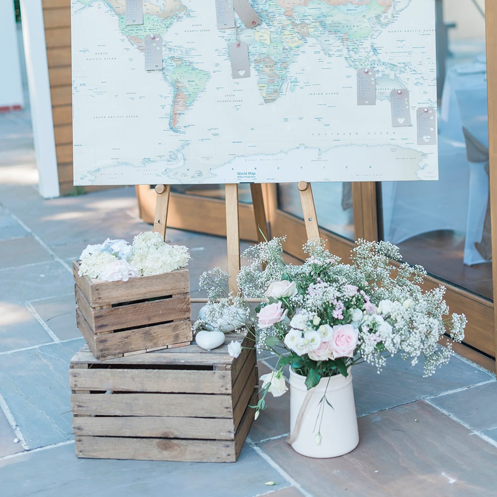 Travel Themed Wedding Decor