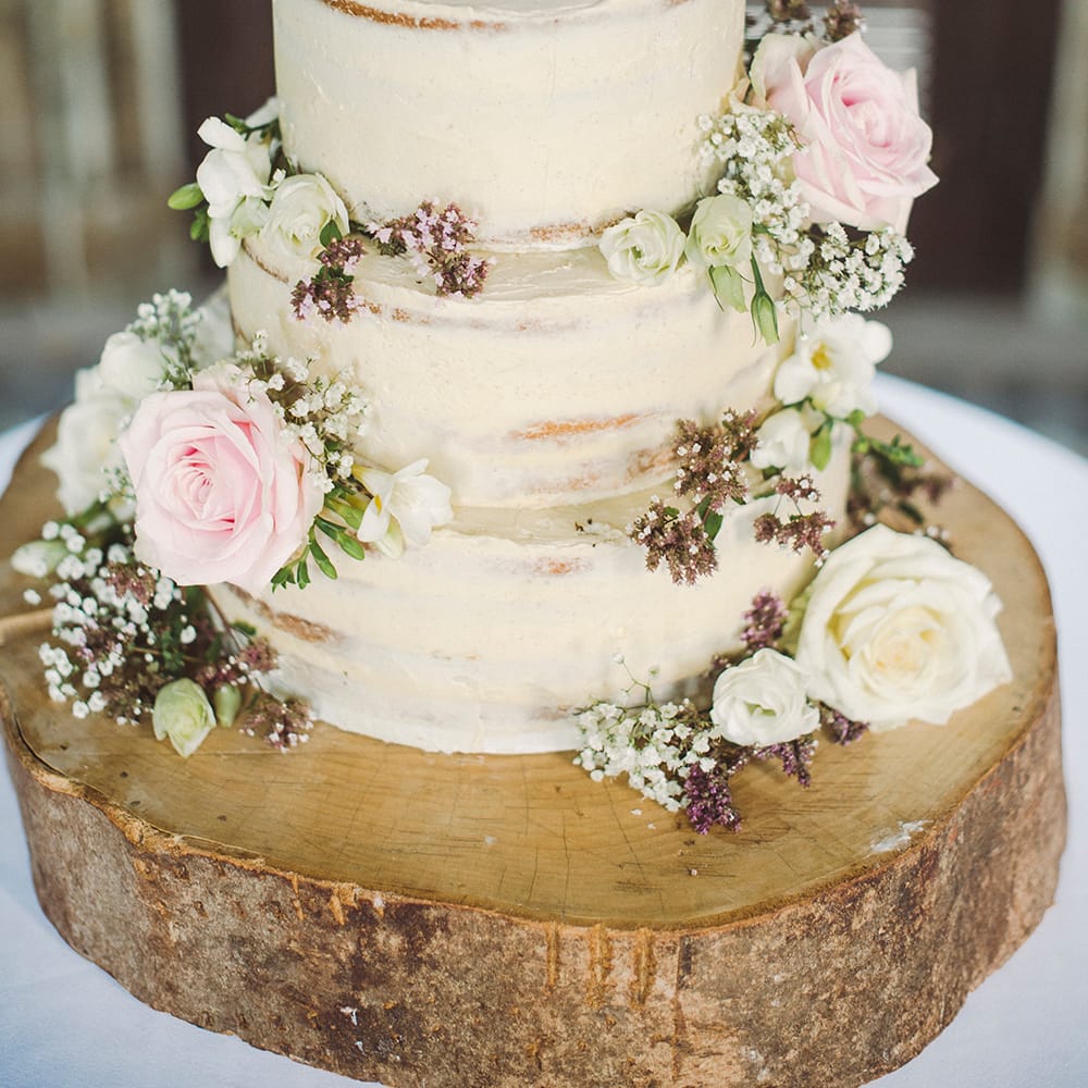 Naked Wedding Cake