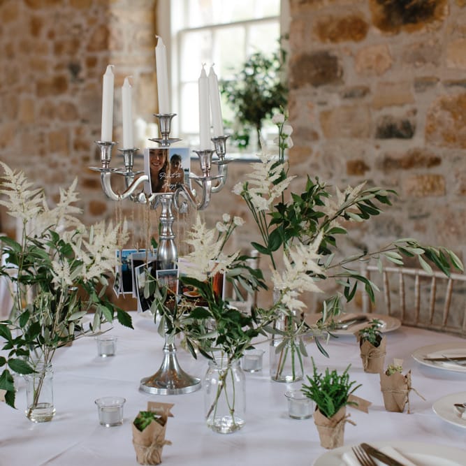 Foliage Filled Wedding At Colstoun East Lothian With Polytunnel Ceremony And Bridesmaids In Dusky Pink & Images From Caro Weiss Photography