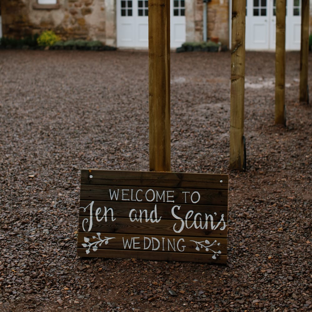 Foliage Filled Wedding At Colstoun East Lothian With Polytunnel Ceremony And Bridesmaids In Dusky Pink & Images From Caro Weiss Photography