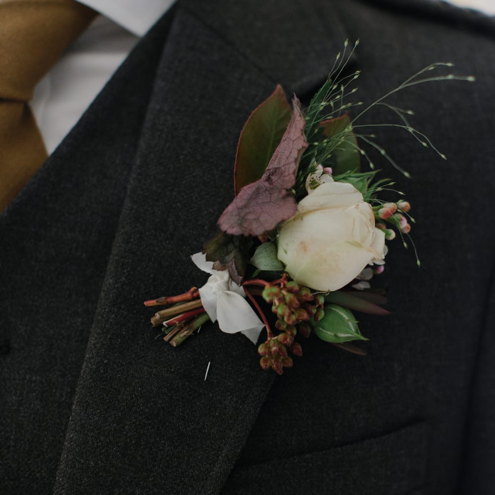 Foliage Filled Wedding At Colstoun East Lothian With Polytunnel Ceremony And Bridesmaids In Dusky Pink & Images From Caro Weiss Photography