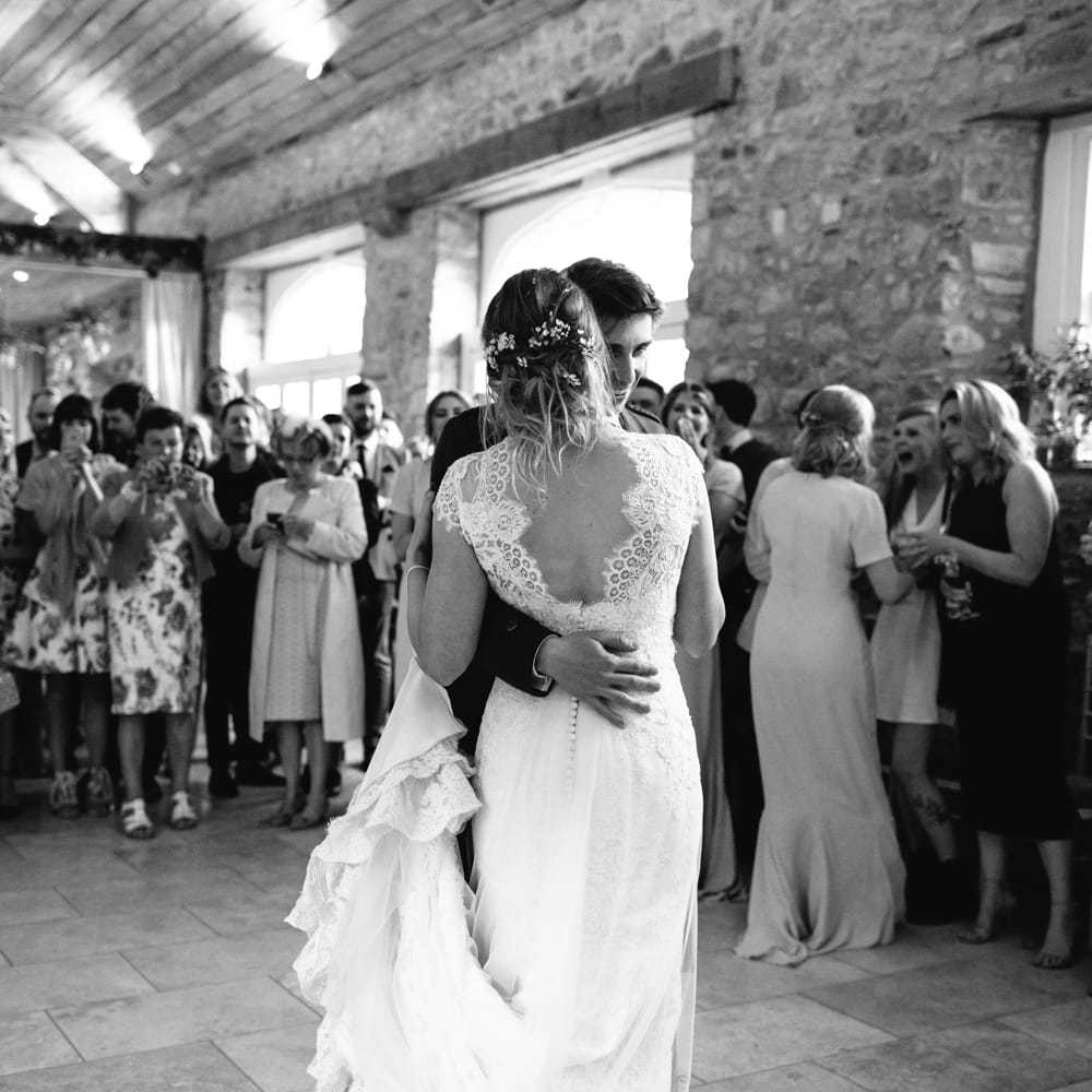 Foliage Filled Wedding At Colstoun East Lothian With Polytunnel Ceremony And Bridesmaids In Dusky Pink & Images From Caro Weiss Photography