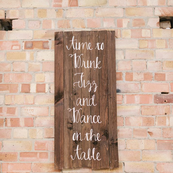 Wooden Wedding Sign