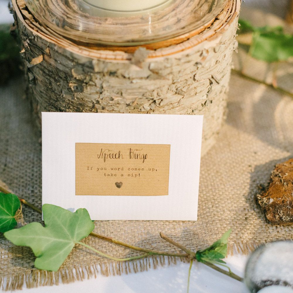 Speech Bingo Wedding Sign