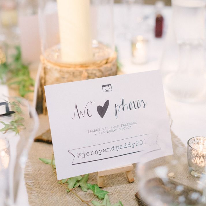Wedding Hashtag Sign