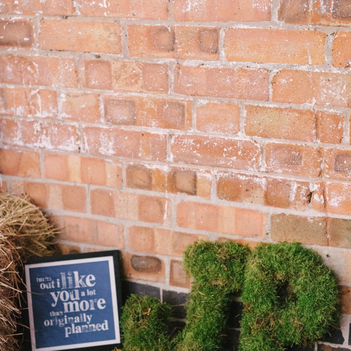 Moss Covered Initials