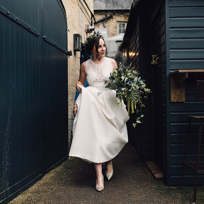 Stylish Autumnal Wedding At Stone Barn Cotwolds With Bride In Jesus Peiro