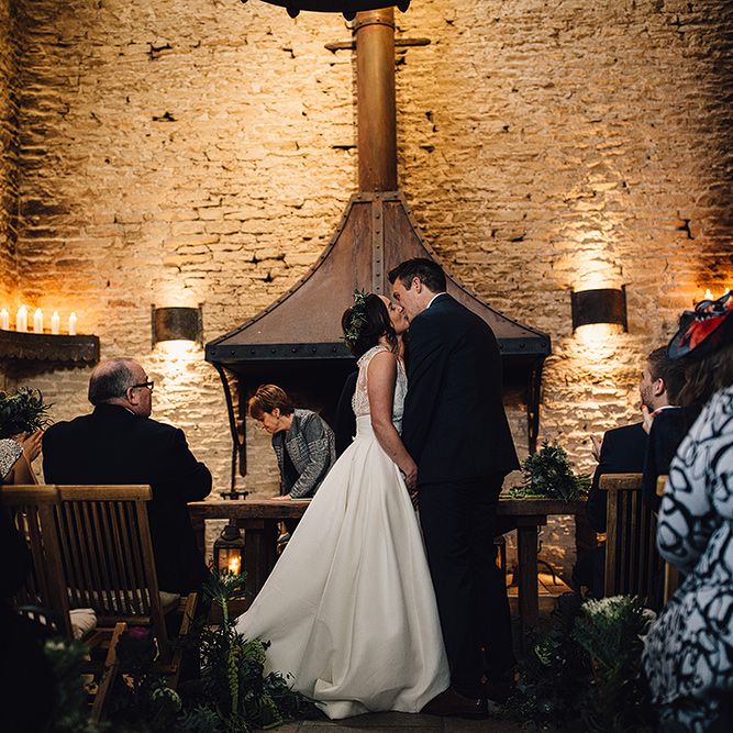 Stylish Autumnal Wedding At Stone Barn Cotwolds With Bride In Jesus Peiro