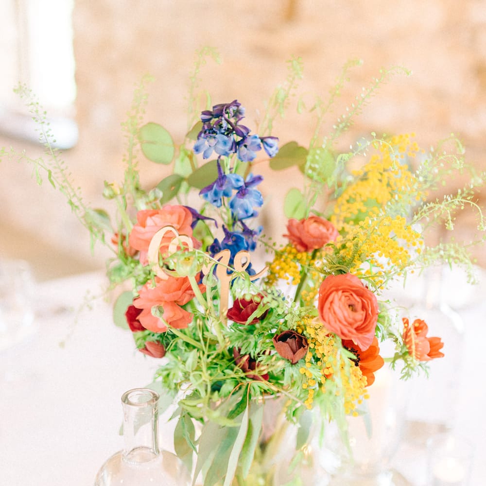 Healey Barn Winter Wedding With Bridesmaids In Navy With Bright Florals & Gold Accents With Images By Sarah Jane Ethan Photography