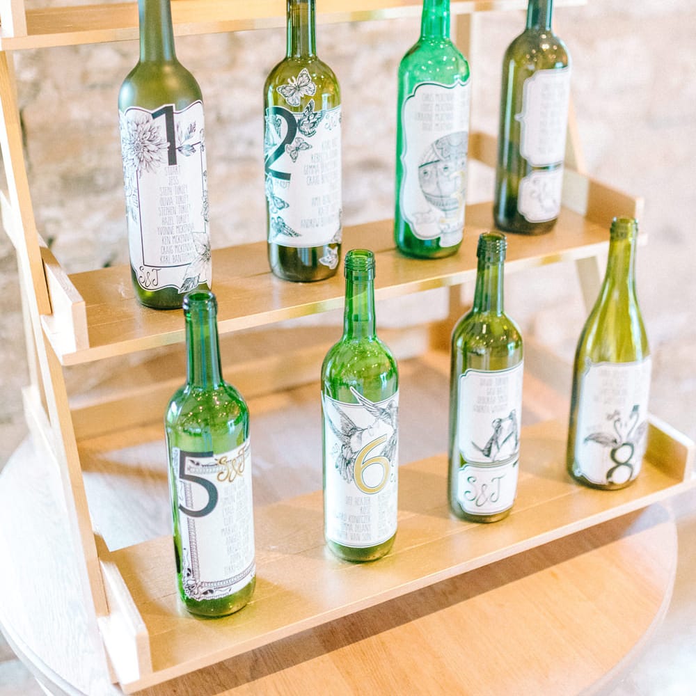 Wine Bottle Table Plan