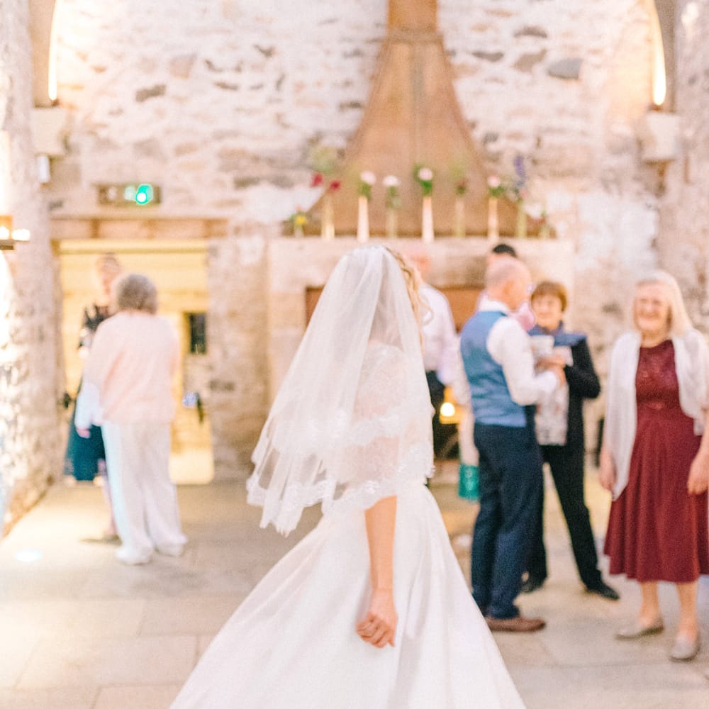 Healey Barn Winter Wedding With Bridesmaids In Navy With Bright Florals & Gold Accents With Images By Sarah Jane Ethan Photography