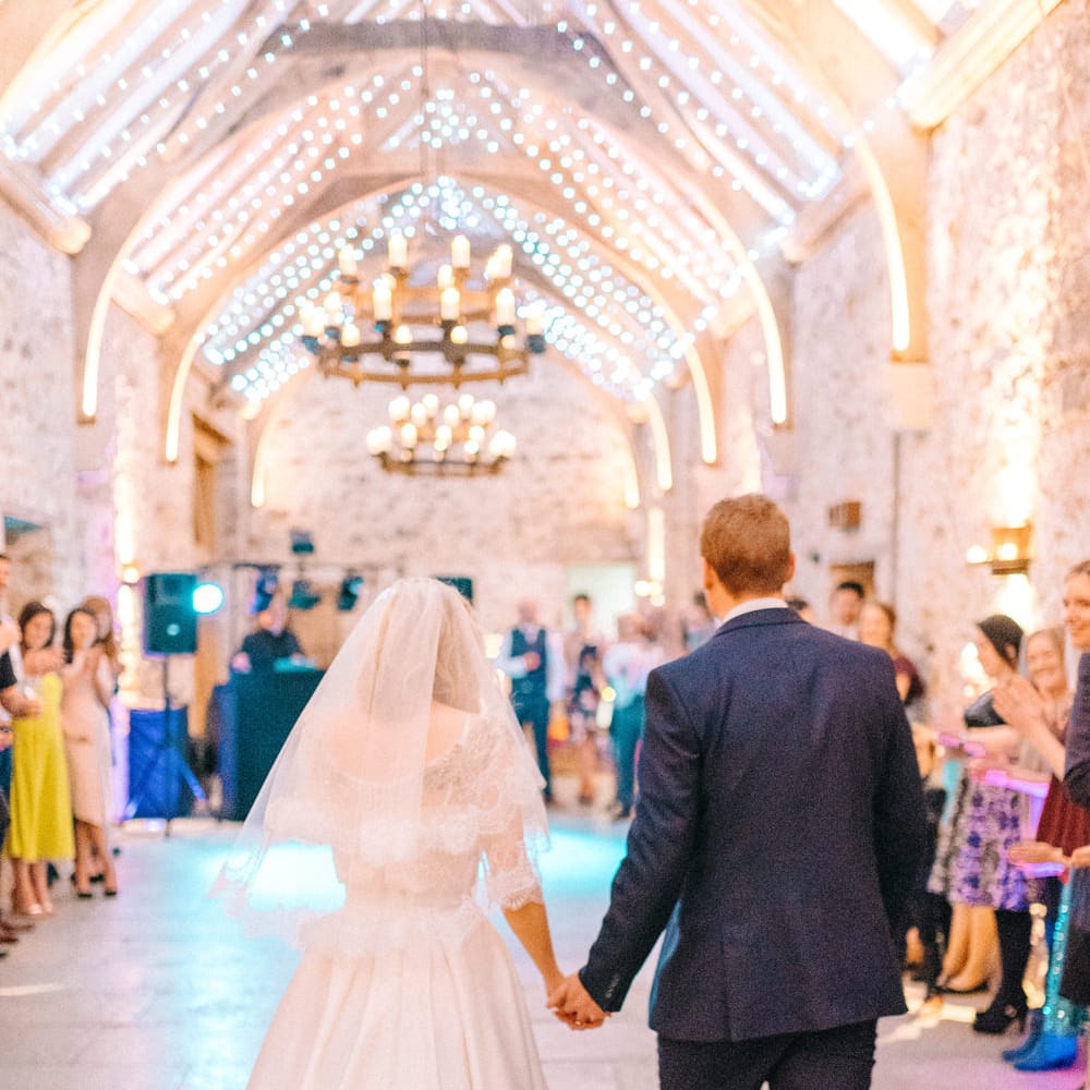 Healey Barn Winter Wedding With Bridesmaids In Navy With Bright Florals & Gold Accents With Images By Sarah Jane Ethan Photography