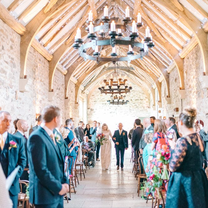 Healey Barn Winter Wedding With Bridesmaids In Navy With Bright Florals & Gold Accents With Images By Sarah Jane Ethan Photography