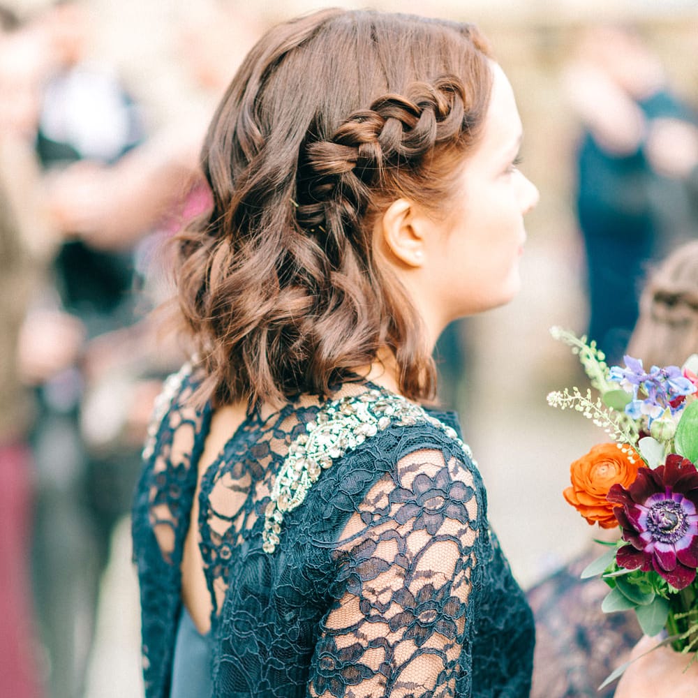 Healey Barn Winter Wedding With Bridesmaids In Navy With Bright Florals & Gold Accents With Images By Sarah Jane Ethan Photography