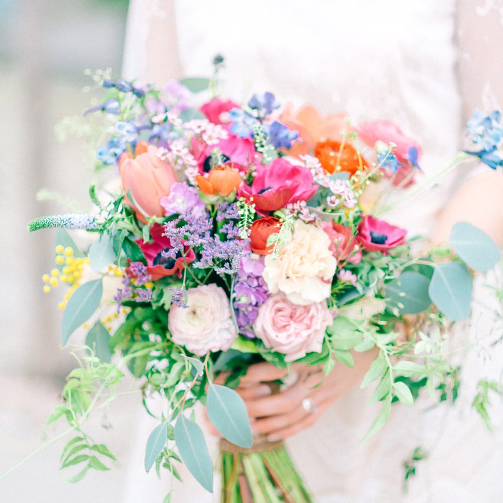 Healey Barn Winter Wedding With Bridesmaids In Navy With Bright Florals & Gold Accents With Images By Sarah Jane Ethan Photography