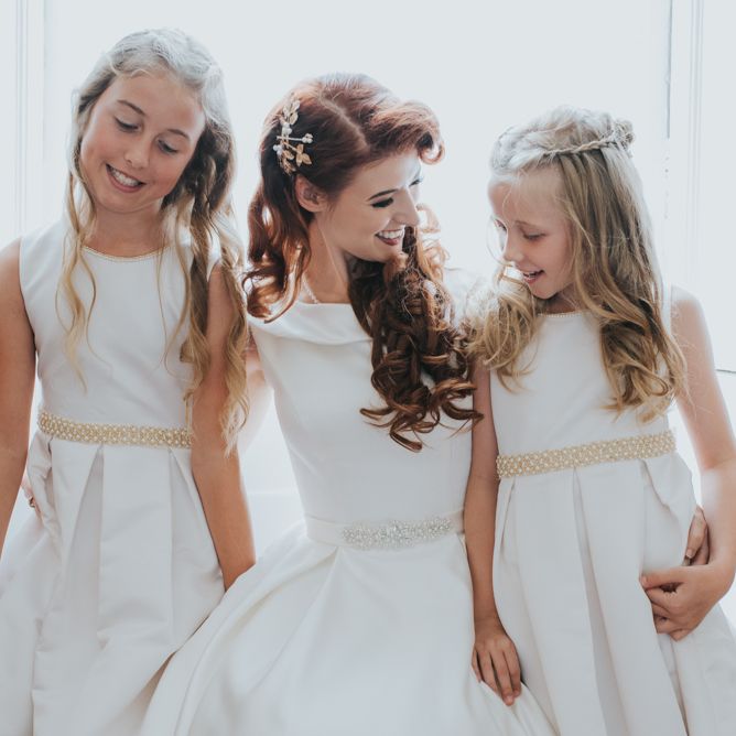 Bride & Flower Girls