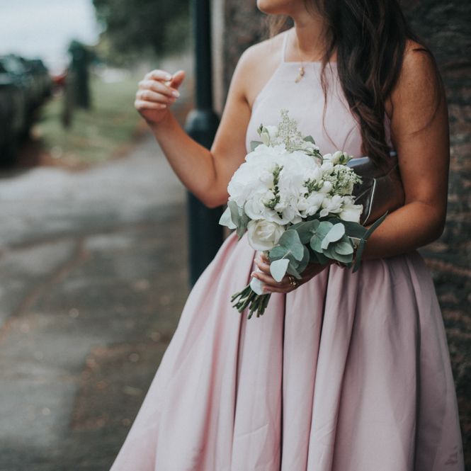 Bridesmaid in Blush Pink 'Adele' Chi Chi London Dress