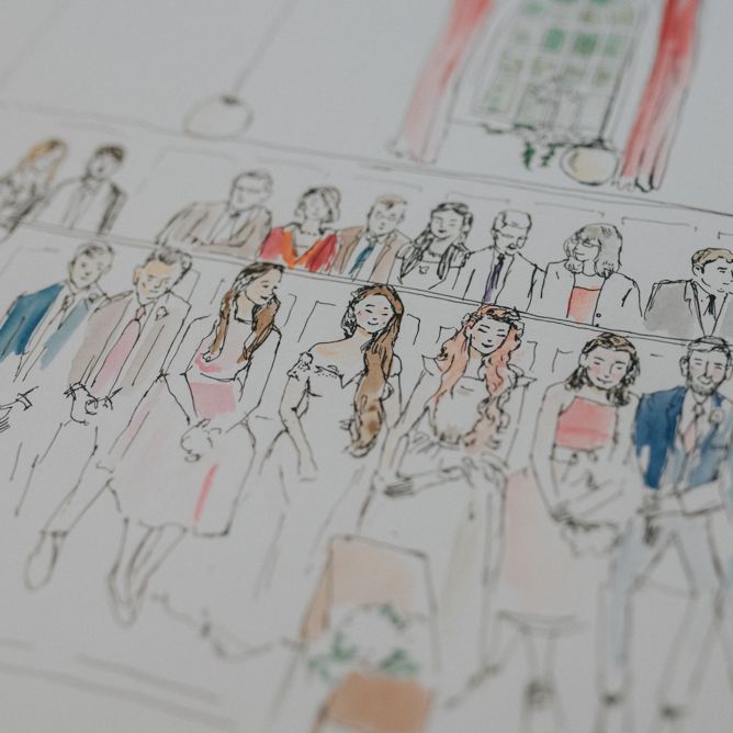 Quaker Ceremony Illustration