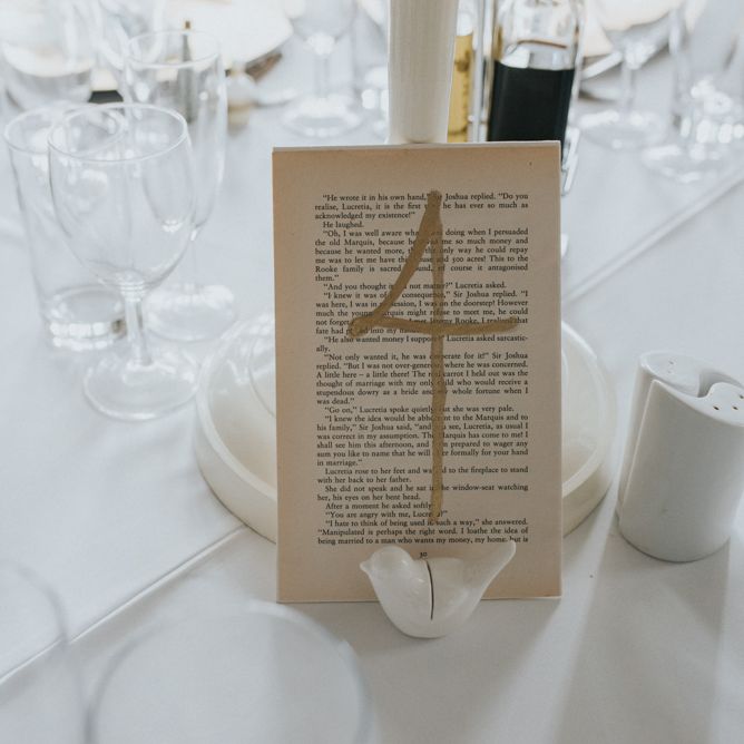 Book Pages Table Names