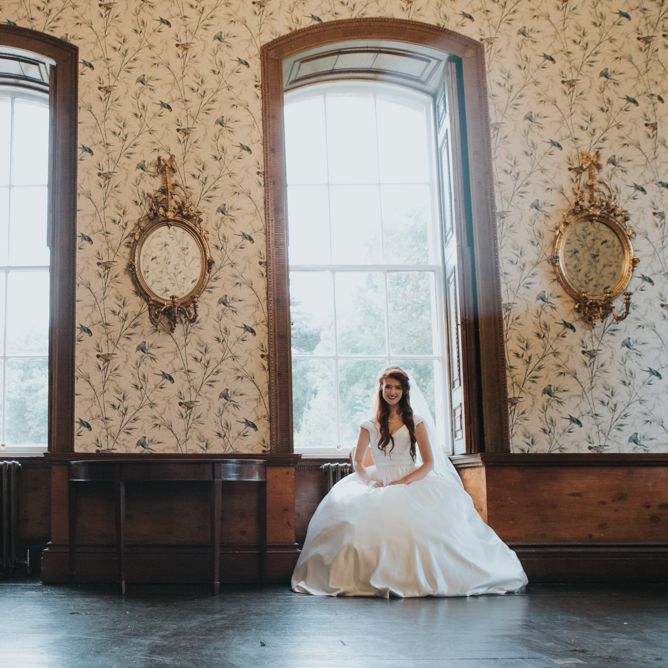 Two Brides in Ocean Bridal Studio Wedding Dress & White Leaf Bridal Wedding Dress