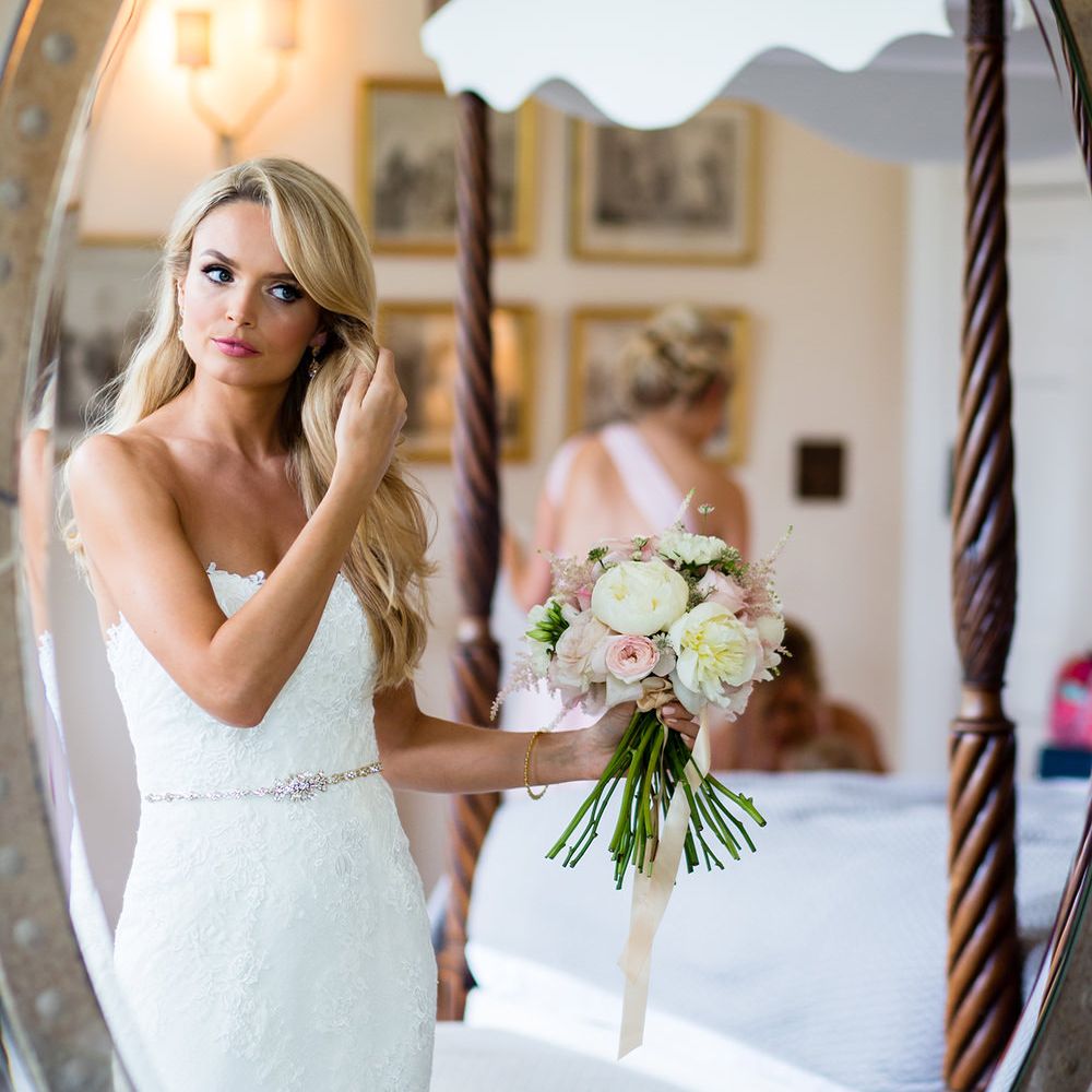 Elegant Bride in Pronovias Wedding Dress