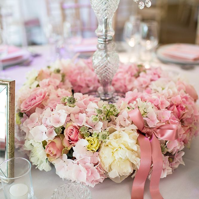 Blush Flower Arrangement Centrepiece