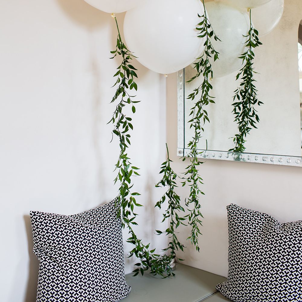 Giant Balloons with Foliage Garland