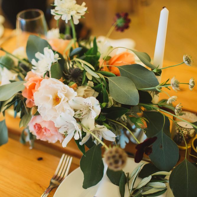 Peach & Cream Wedding Flowers