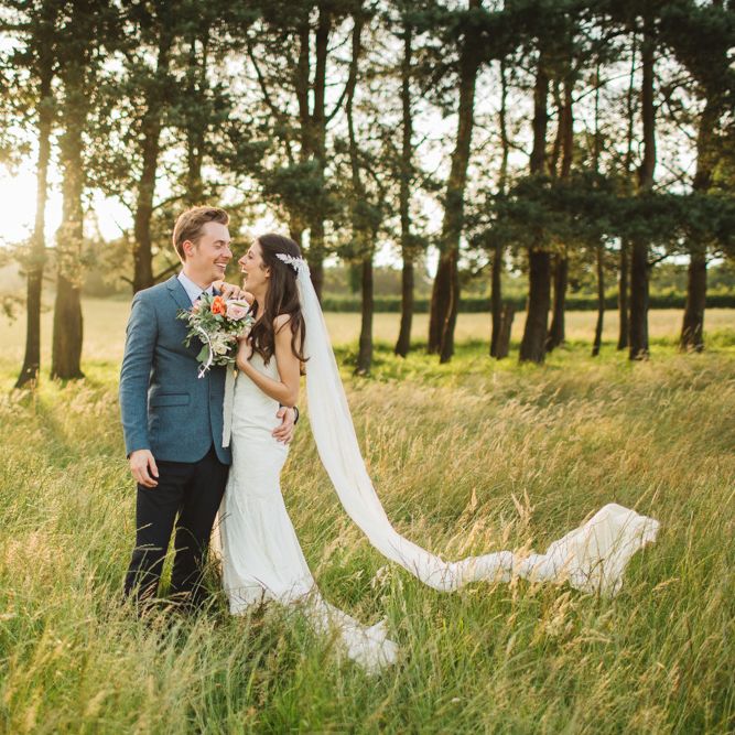 Sunset Bride & Groom Portrait
