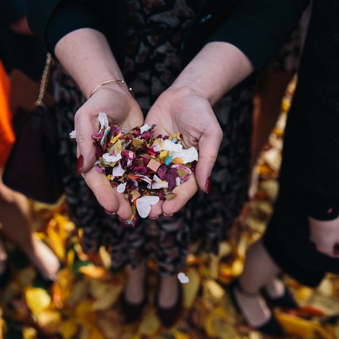 Bride In Bespoke Wedding Dress & Bridesmaids In Black For A Stylish East London Wedding