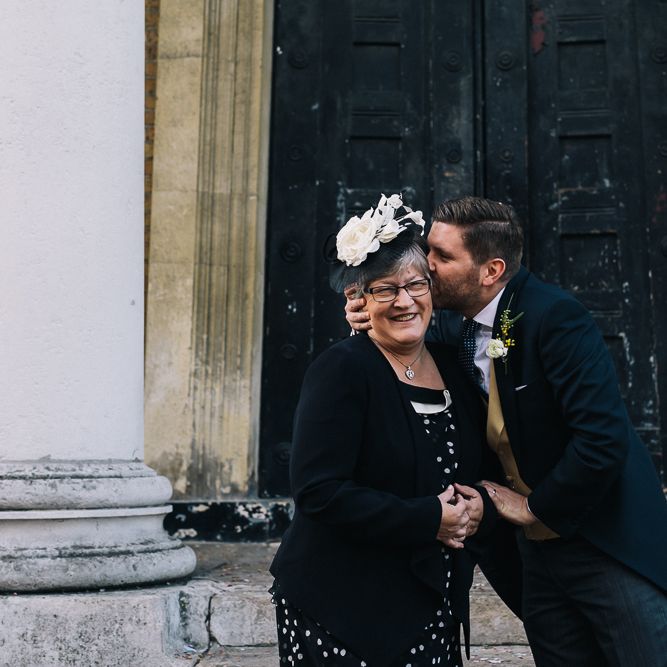 Bride In Bespoke Wedding Dress & Bridesmaids In Black For A Stylish East London Wedding