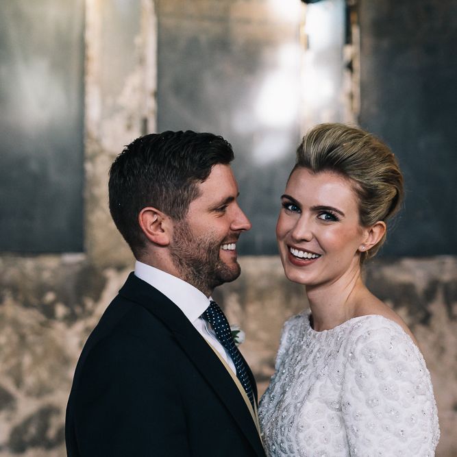 Bride In Bespoke Wedding Dress & Bridesmaids In Black For A Stylish East London Wedding